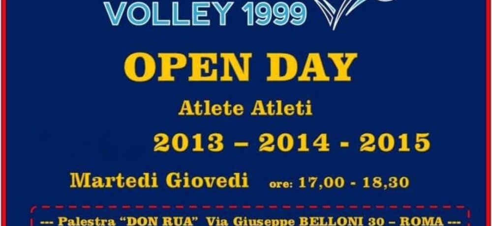 OPEN DAY SVEVO MINI U12